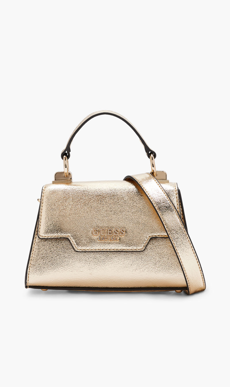 

Guess Gold Hallie Mini Flap for Women | The Deal Outlet