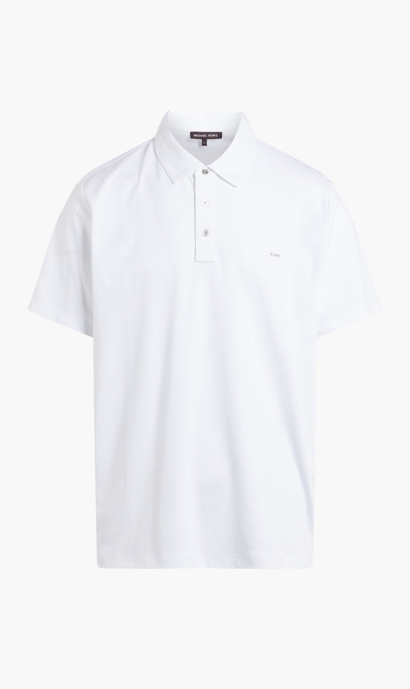 

Michael Kors White Sleek Mk Polo for Men | The Deal Outlet