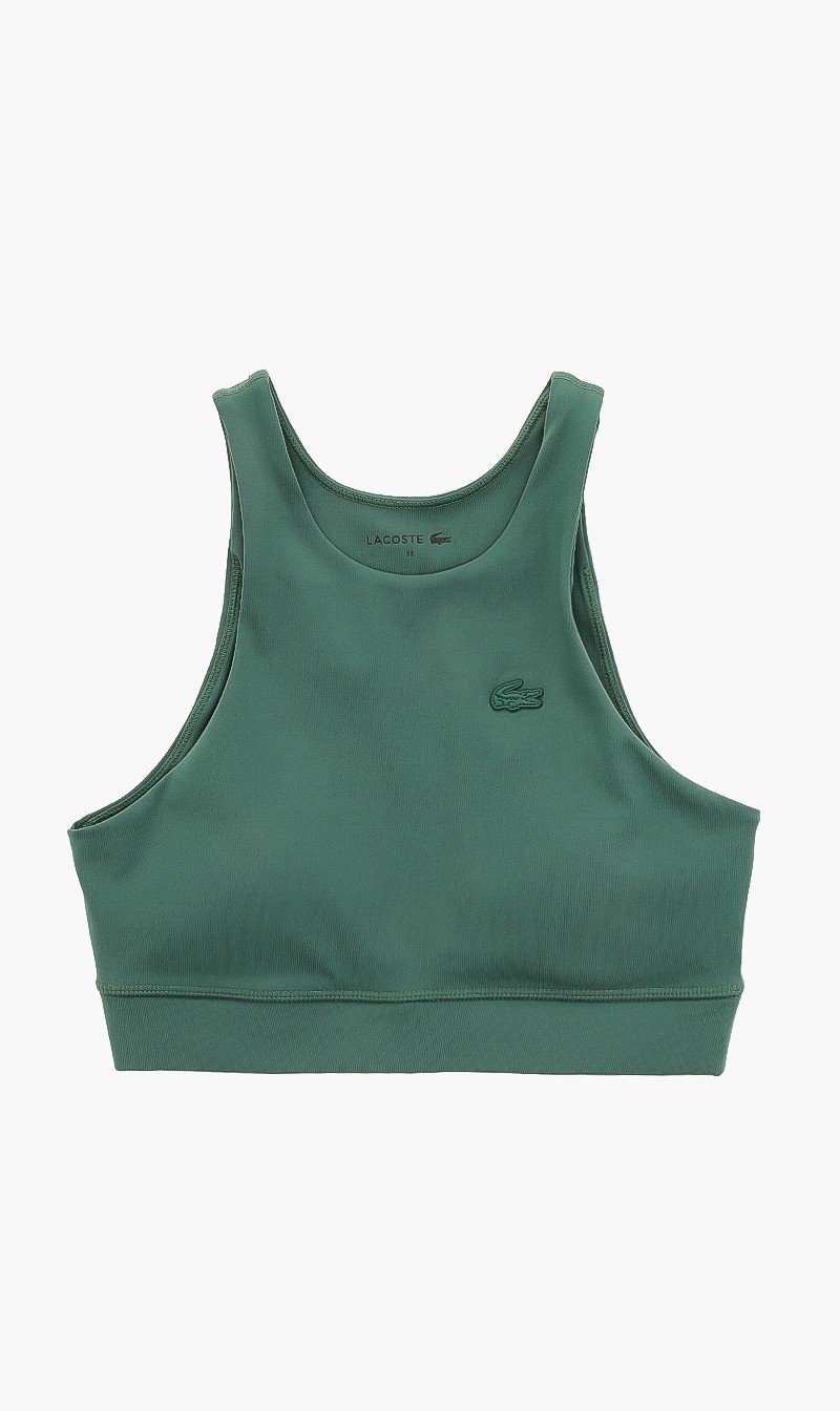 

Lacoste Green Classic Logo Sports Bra for Women | The Deal Outlet