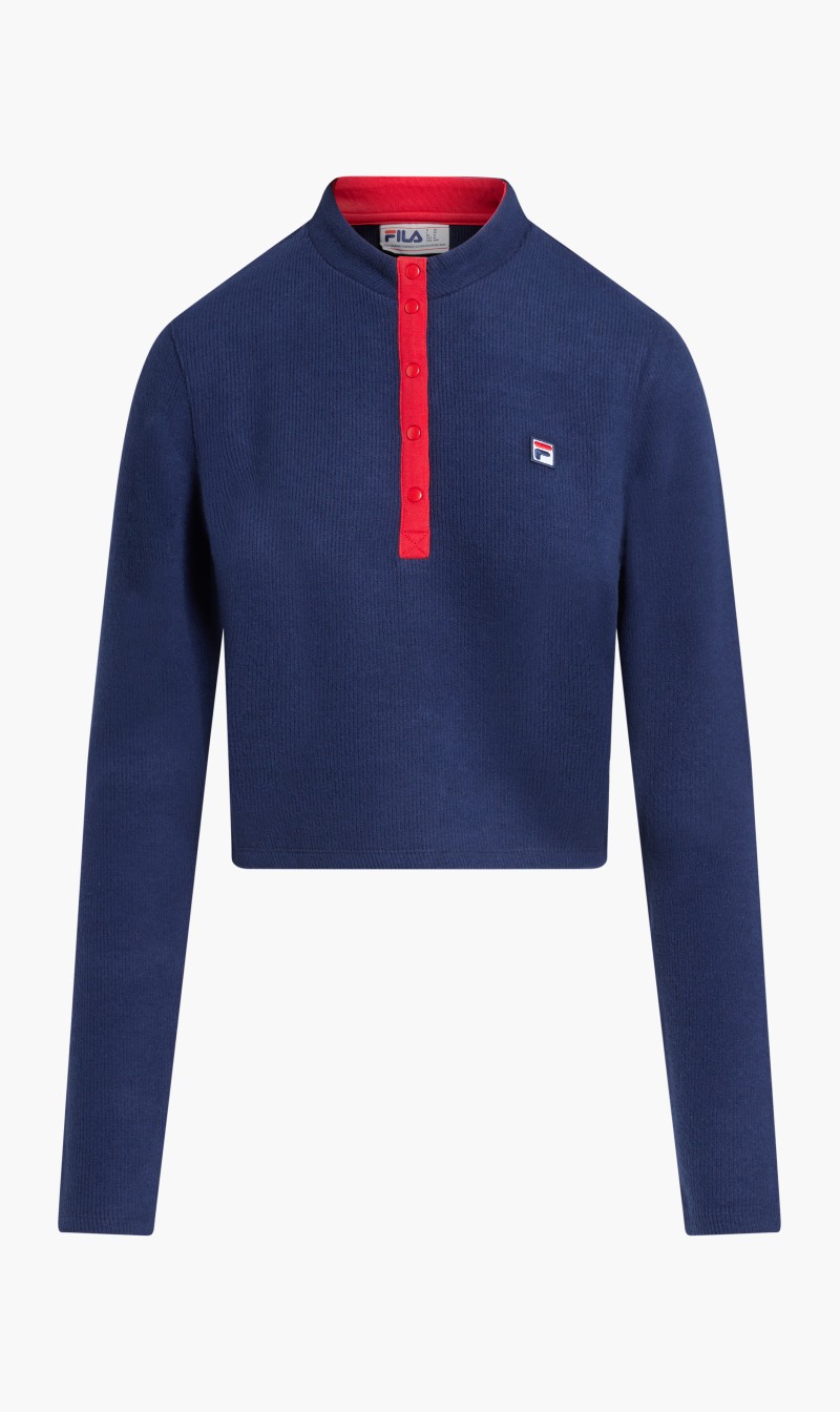 

Half Zip Top, Blue