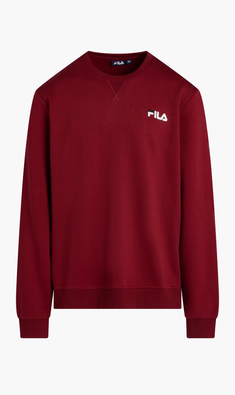 

Fila Red Rooney Graphic Logo Crew High Build Print for Men | The Deal Outlet