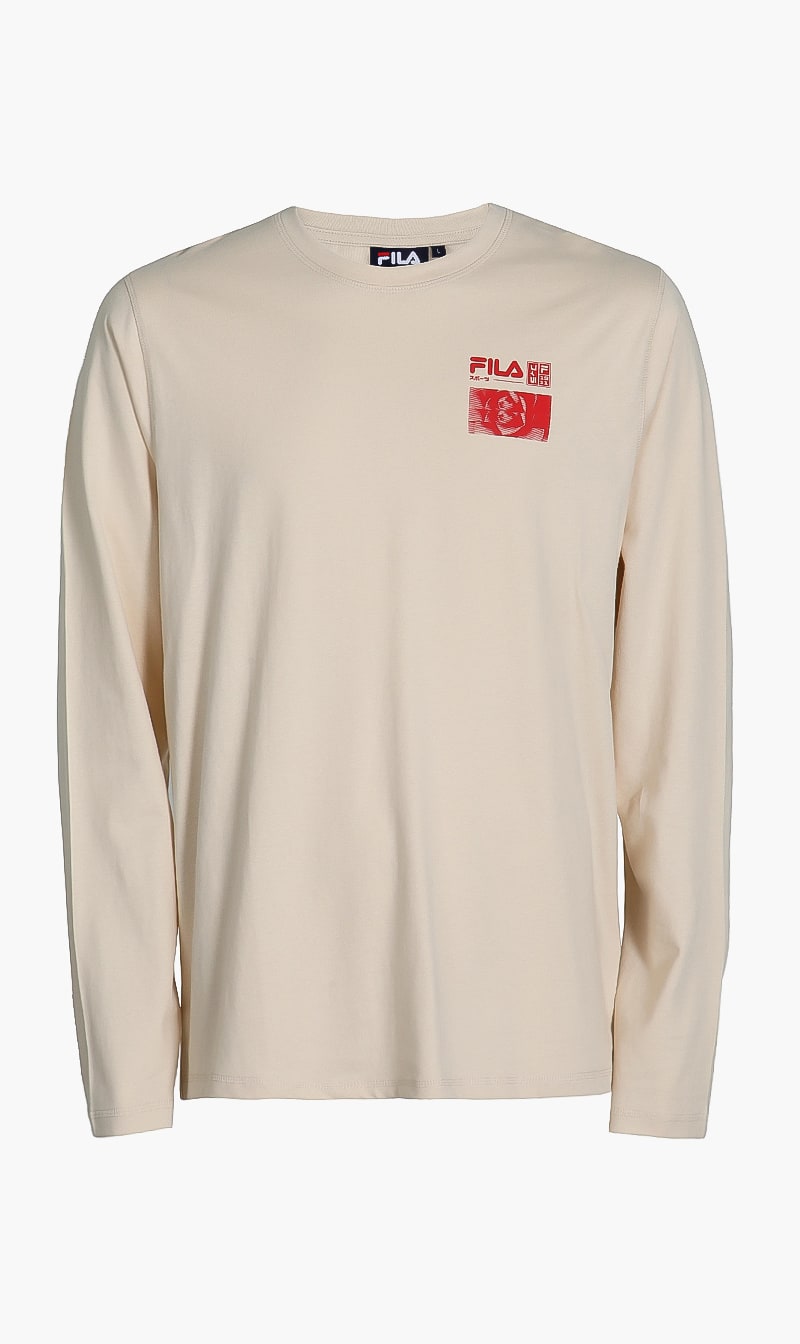 

Graphic Long Sleeve T-shirt, Beige