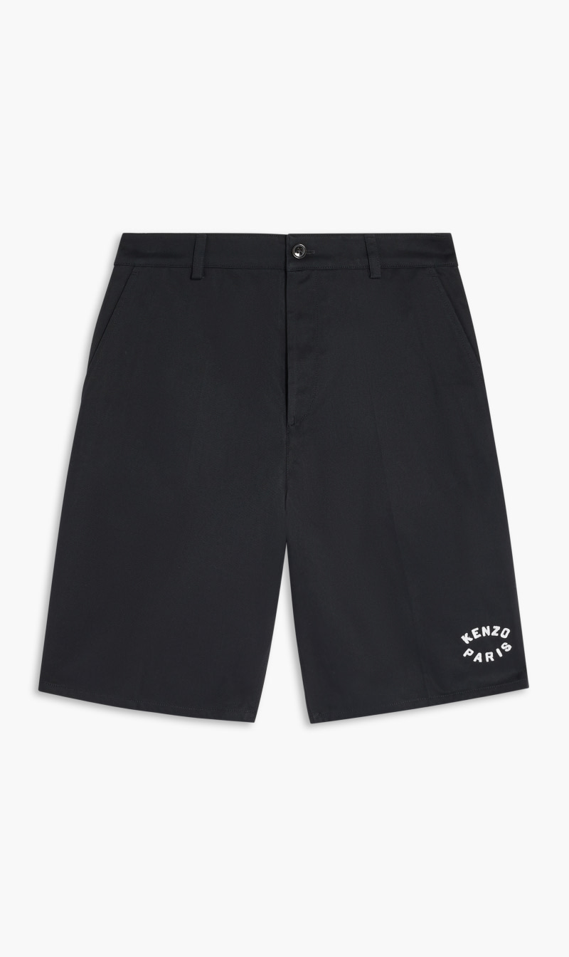 

Kenzo Black Chino Styled Shorts for Men | The Deal Outlet