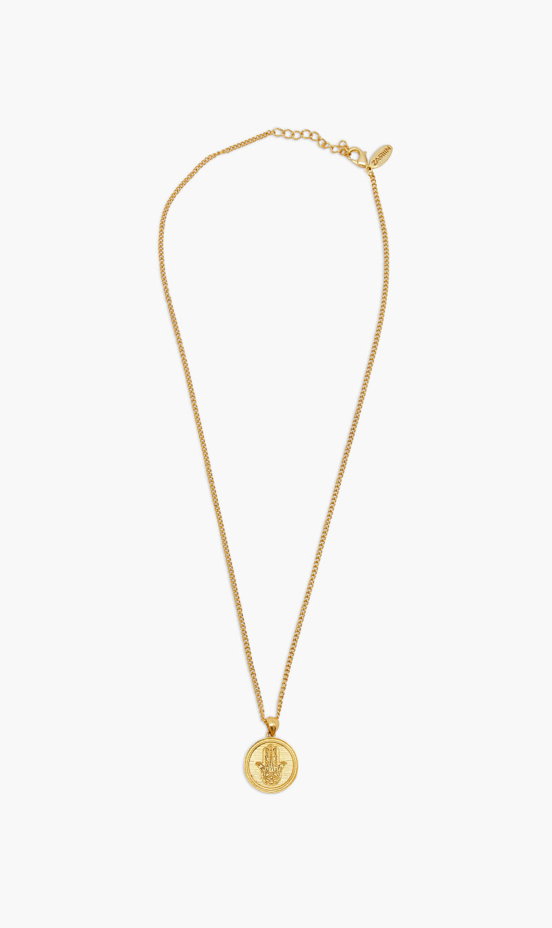 

Zariin Gold Power Of Belief Coin Necklace - Protection for Women | The Deal Outlet