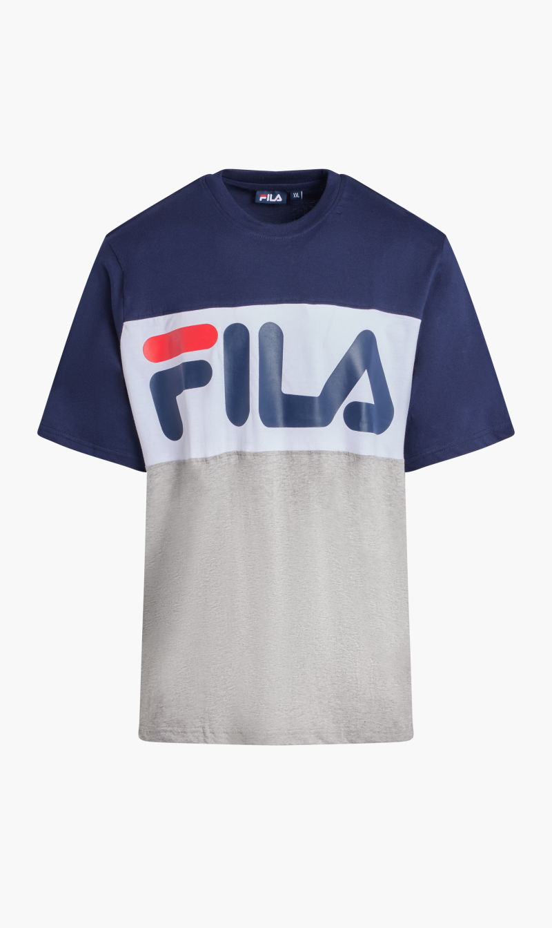 

Fila Grey Colour Block T-shirt for Men | The Deal Outlet