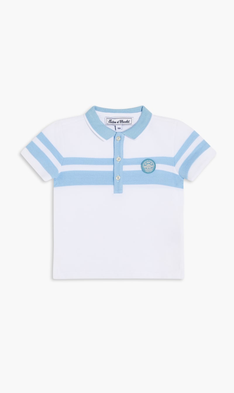 

Tartine Et Chocolat Multi-color Blobked Polo for Kids | The Deal Outlet