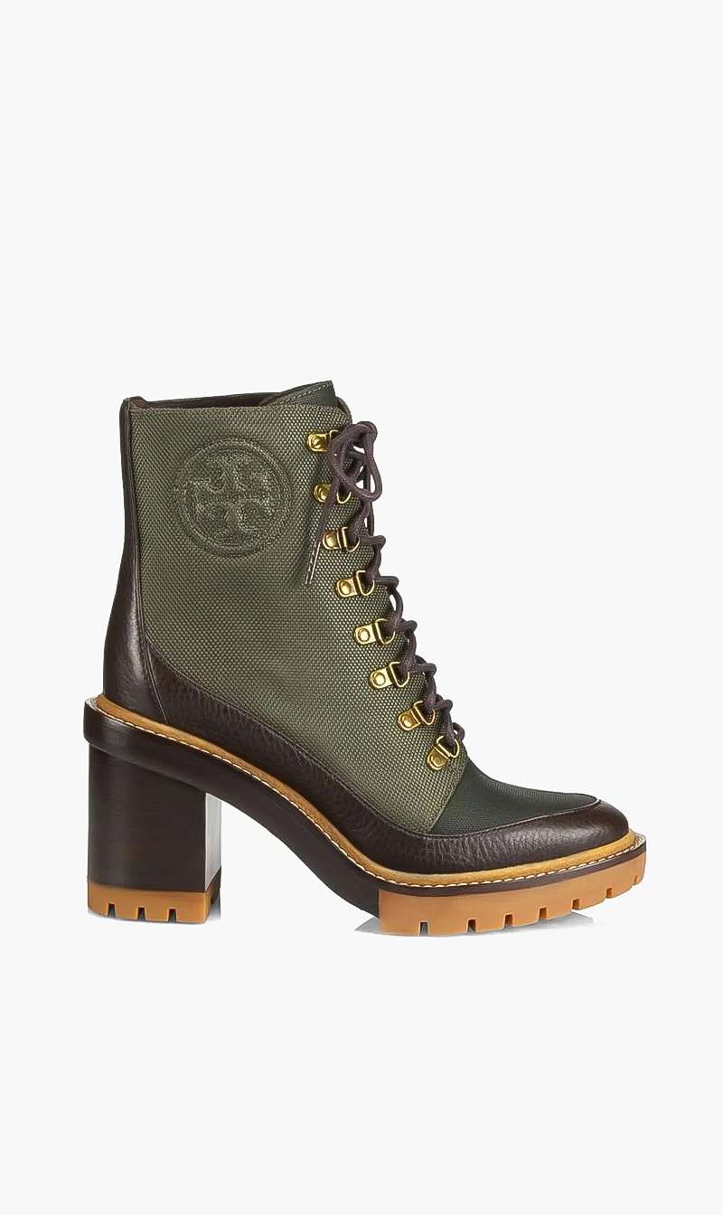 

Tory Burch Green Miller Lug Sole Boots for Women | The Deal Outlet