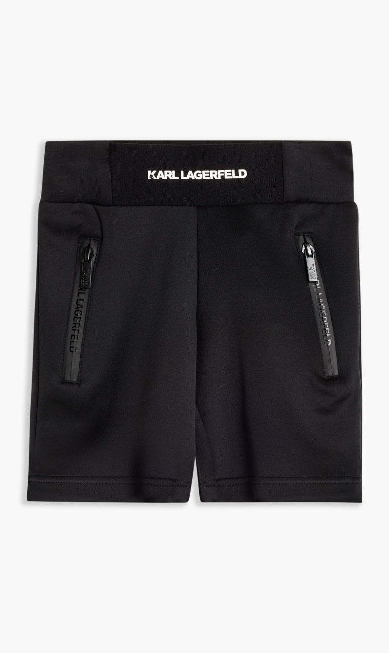 

Karl Lagerfeld Black Bermuda Shorts for Kids | The Deal Outlet