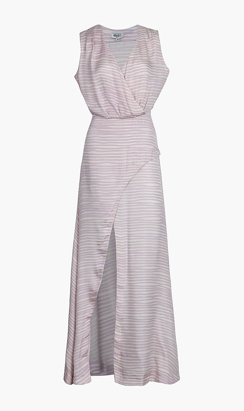 

Kenzo Purple Summer Striped Dress for Women | The Deal Outlet