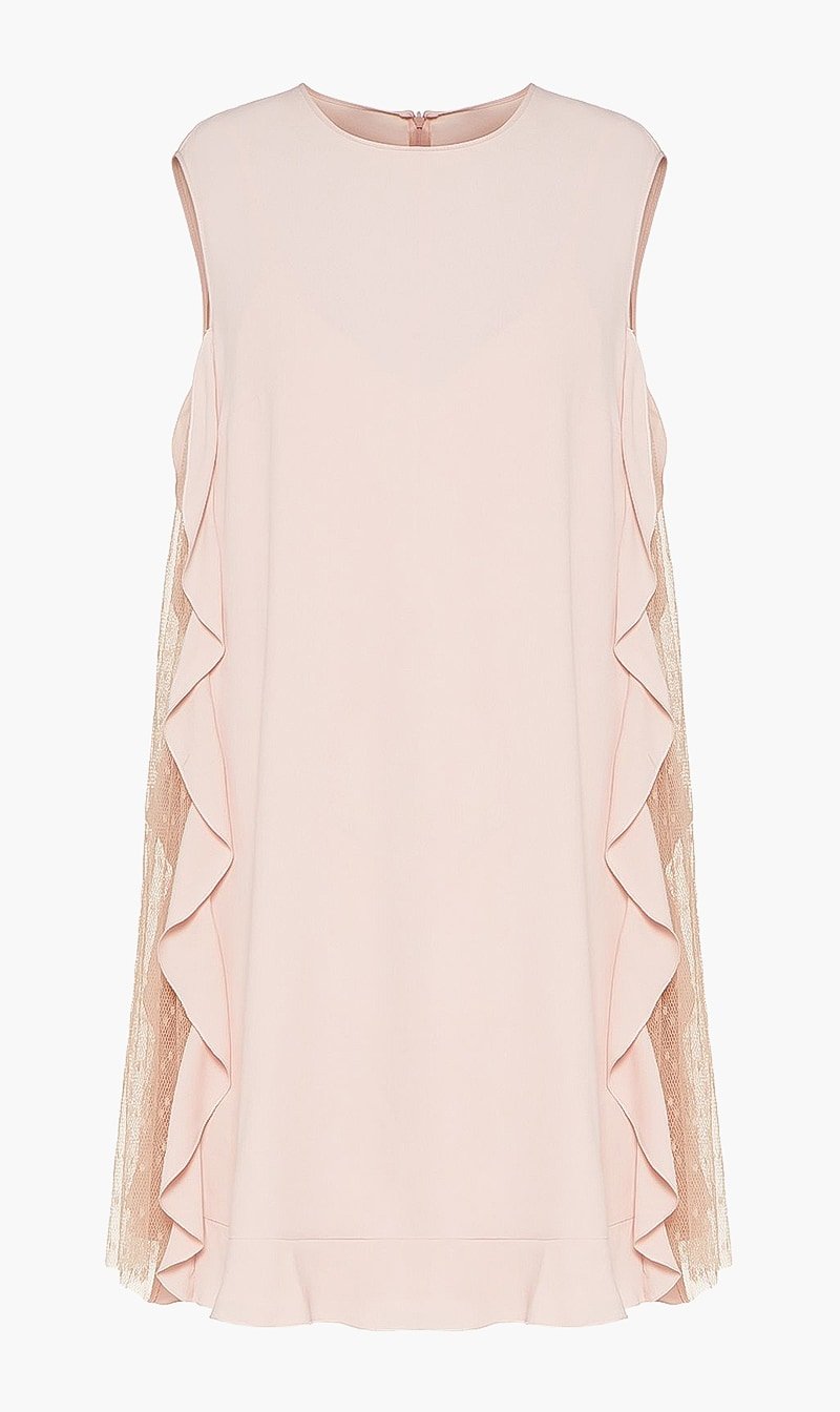 

Ruffle Detail Silk Dress