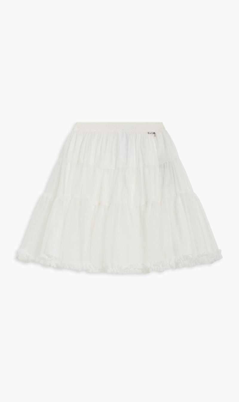 

Guess White Mesh Skirt_ceremony for Kids | The Deal Outlet