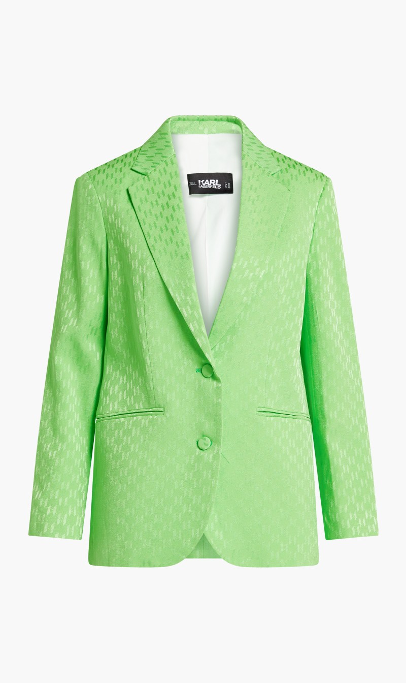 

Huns Pick Monogram Blazer, Green