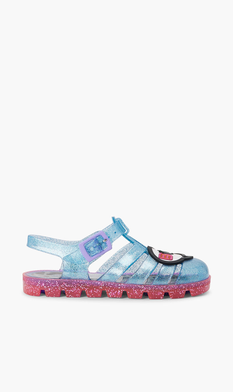 

Sophia Webster Blue B.b. Boss Lady Jelly Sandal for Girls | The Deal Outlet