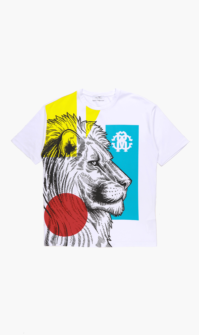 

Roberto Cavalli Pop Lion Print Jersey T-shirt