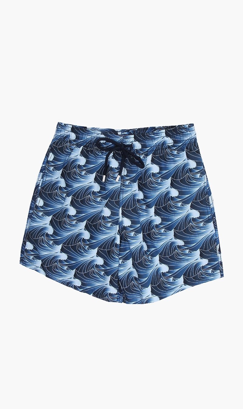 

Vilebrequin Blue Bleu Marine Printed Shorts for Men | The Deal Outlet