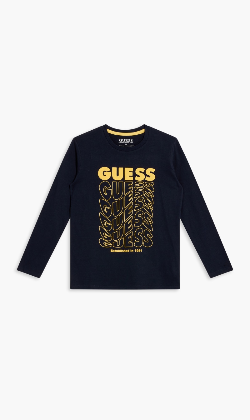 

Guess Blue Mid Organic Stream Jersey T-shirt for Boys | The Deal Outlet