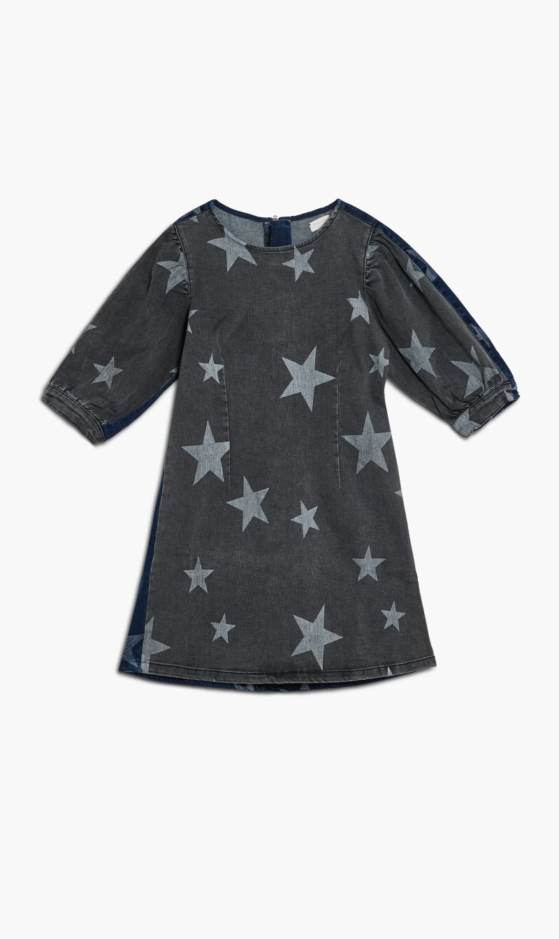 

Stella Mc Cartney Blue Woven Dress for Kids | The Deal Outlet