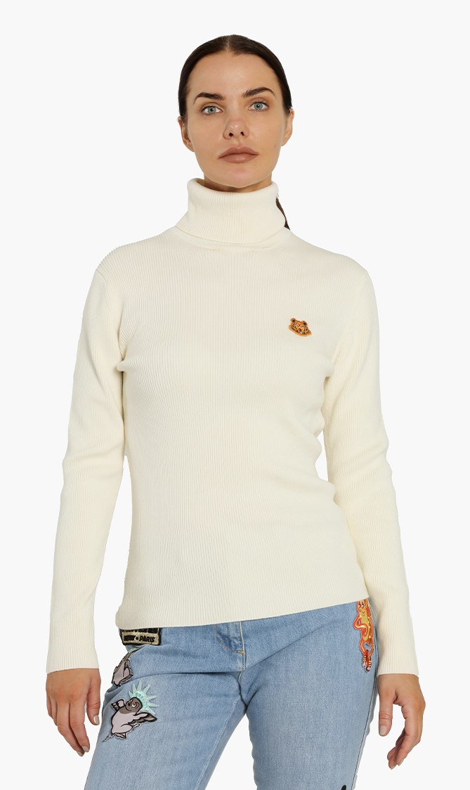 

Kenzo Turtle Neck Tiger Crest Sweater