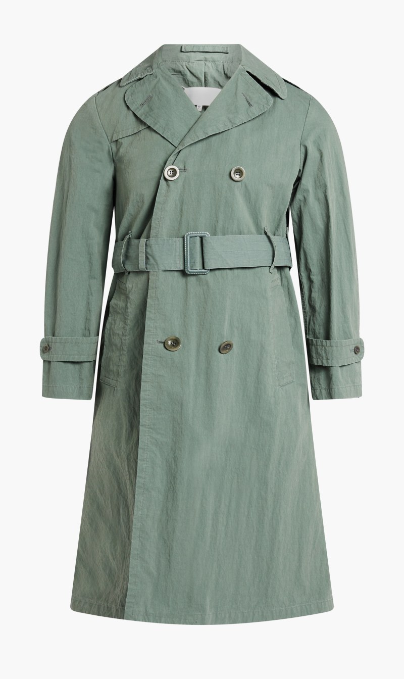 

Maison Margiela Green Greens Trench Coat for Men | The Deal Outlet