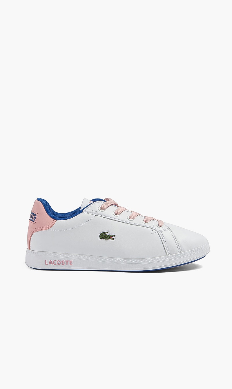 

Lacoste Pink Graduate Lace Sneakers for Girls | The Deal Outlet