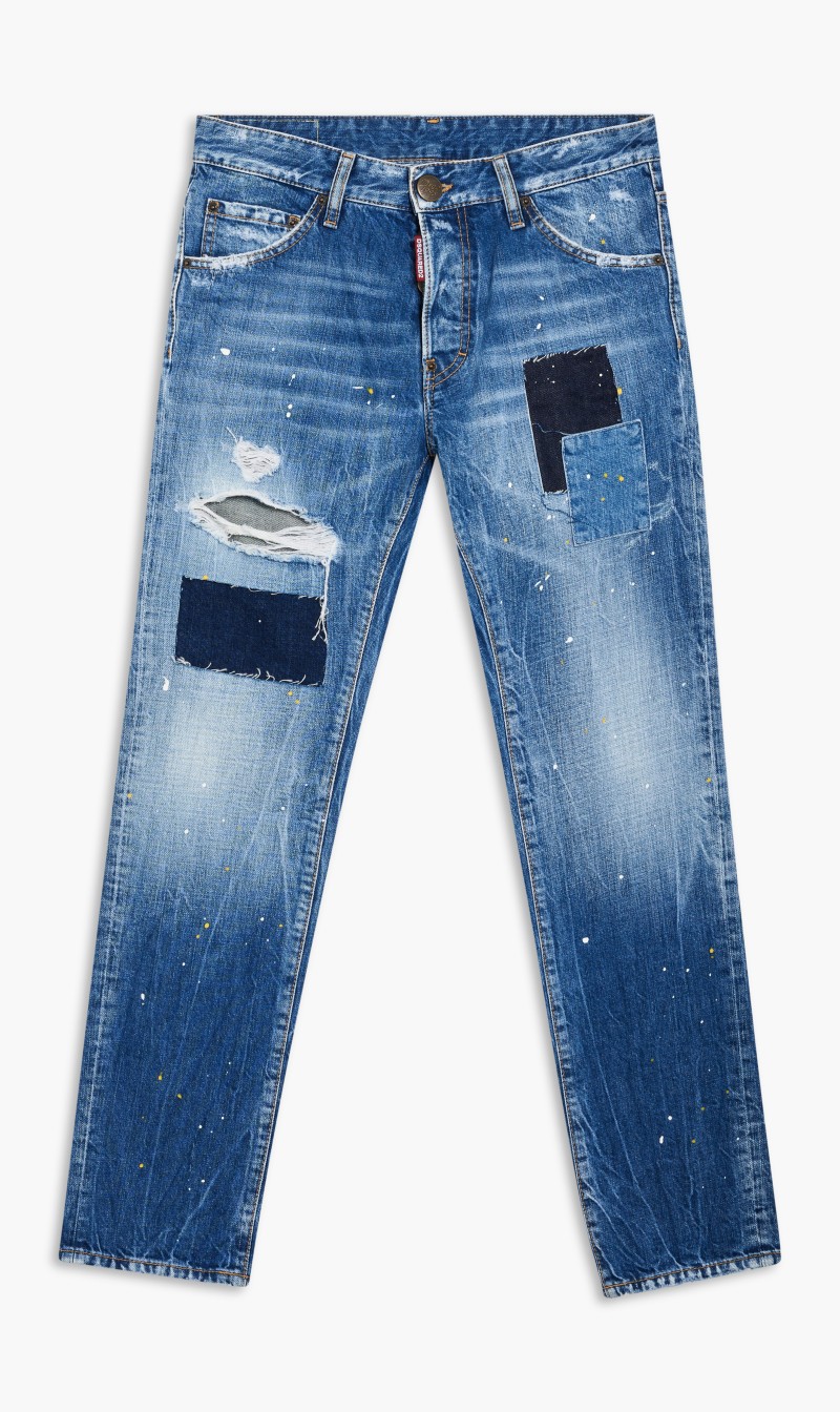 

Dsquared2 Blue Retro 5 Pocket Pants for Men | The Deal Outlet