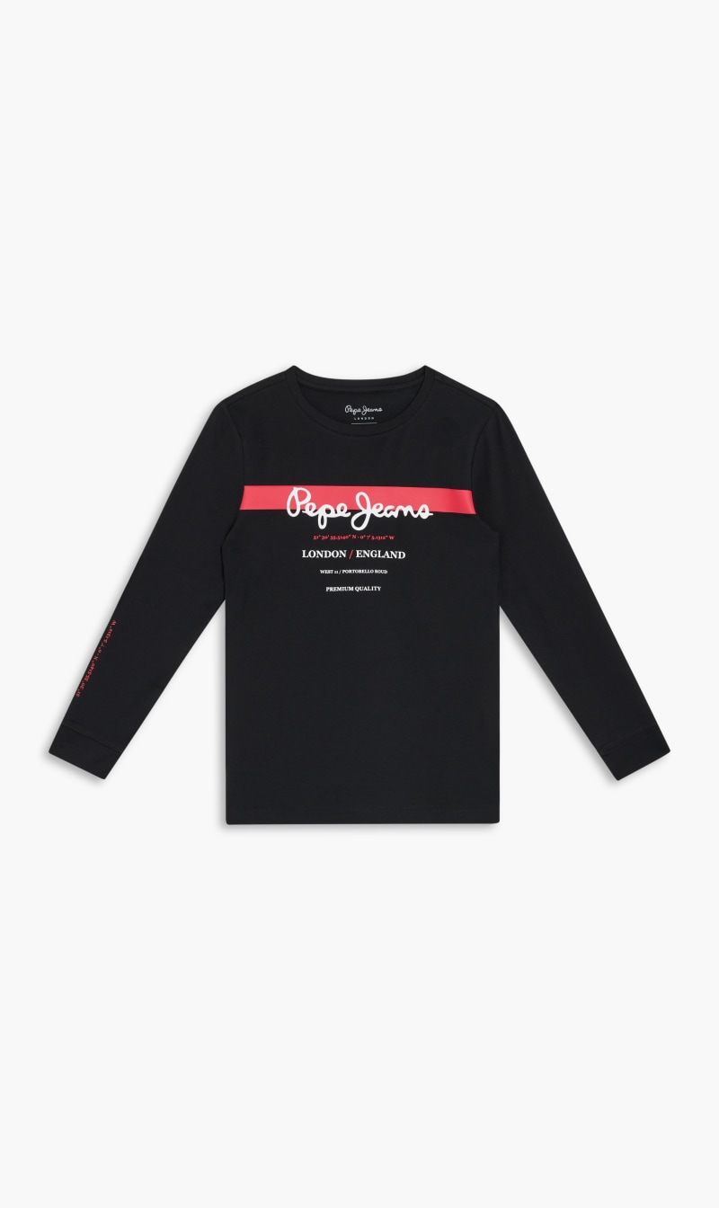 

Crew Neck Graphic T-shirt, Black