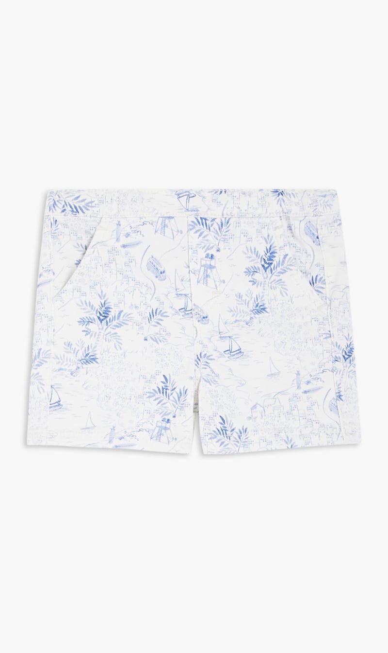 

Printed Shorts, White