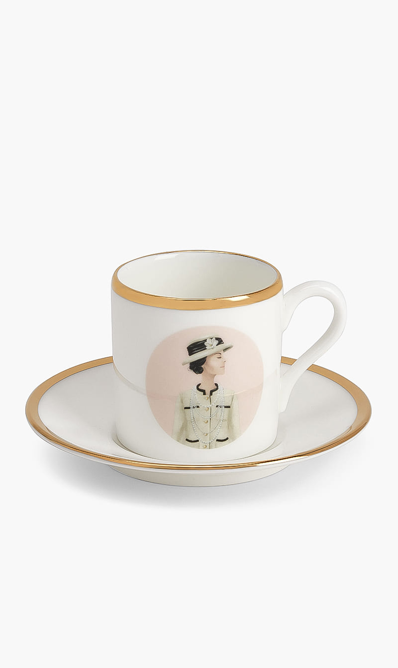 

Who Icons White Coco Espresso Cup & Saucer | The Deal Outlet