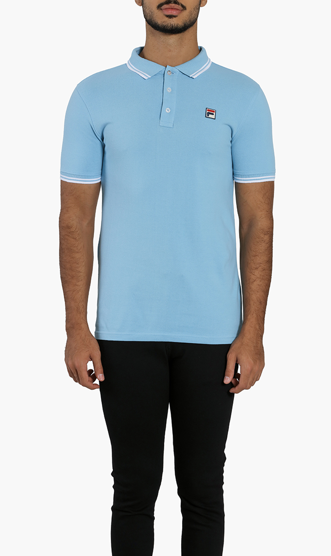 

Vinyl Stripe Trim Polo Shirt