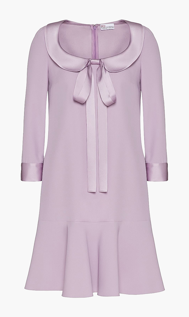 

Satin Collar Dress