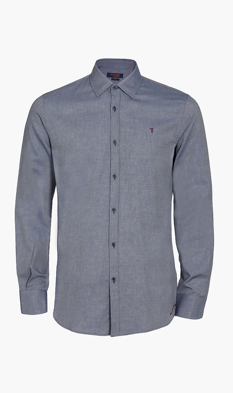 

Flanel Twill Shirt, Blue