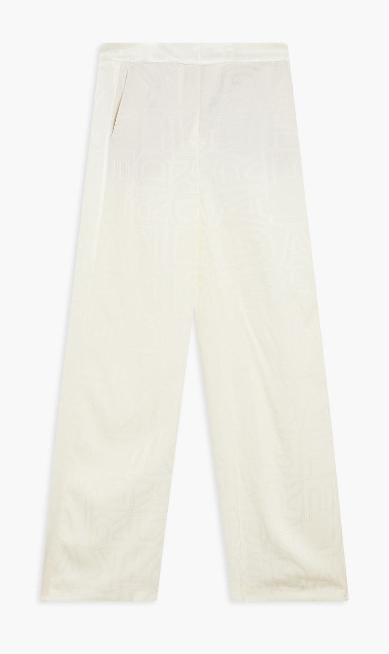 

Karl Lagerfeld White Logo Tailored Pants for Women | The Deal Outlet