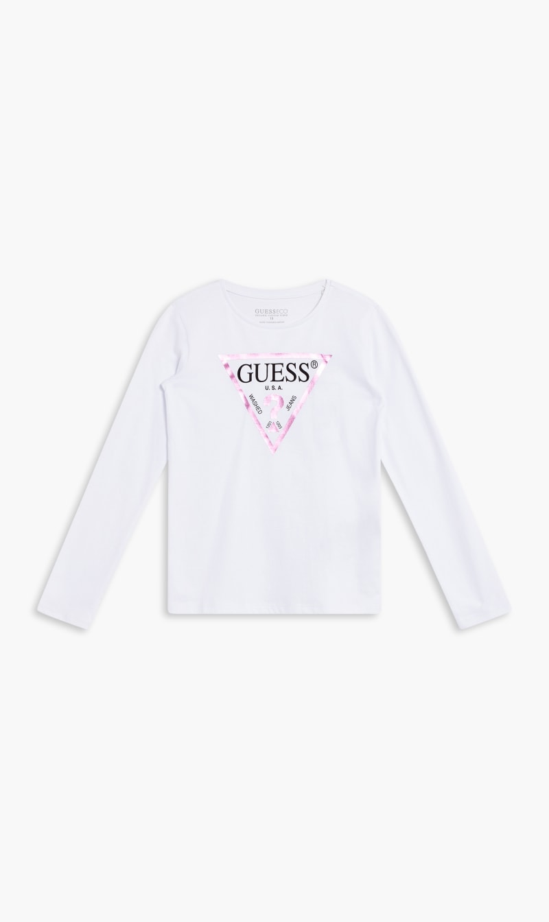 

Guess White Organic Cotton T-shirt for Girls | The Deal Outlet