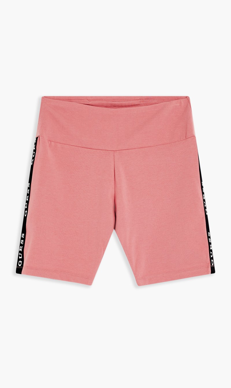 

Guess Pink Aline Biker Eco Friendly Shorts for Women | The Deal Outlet