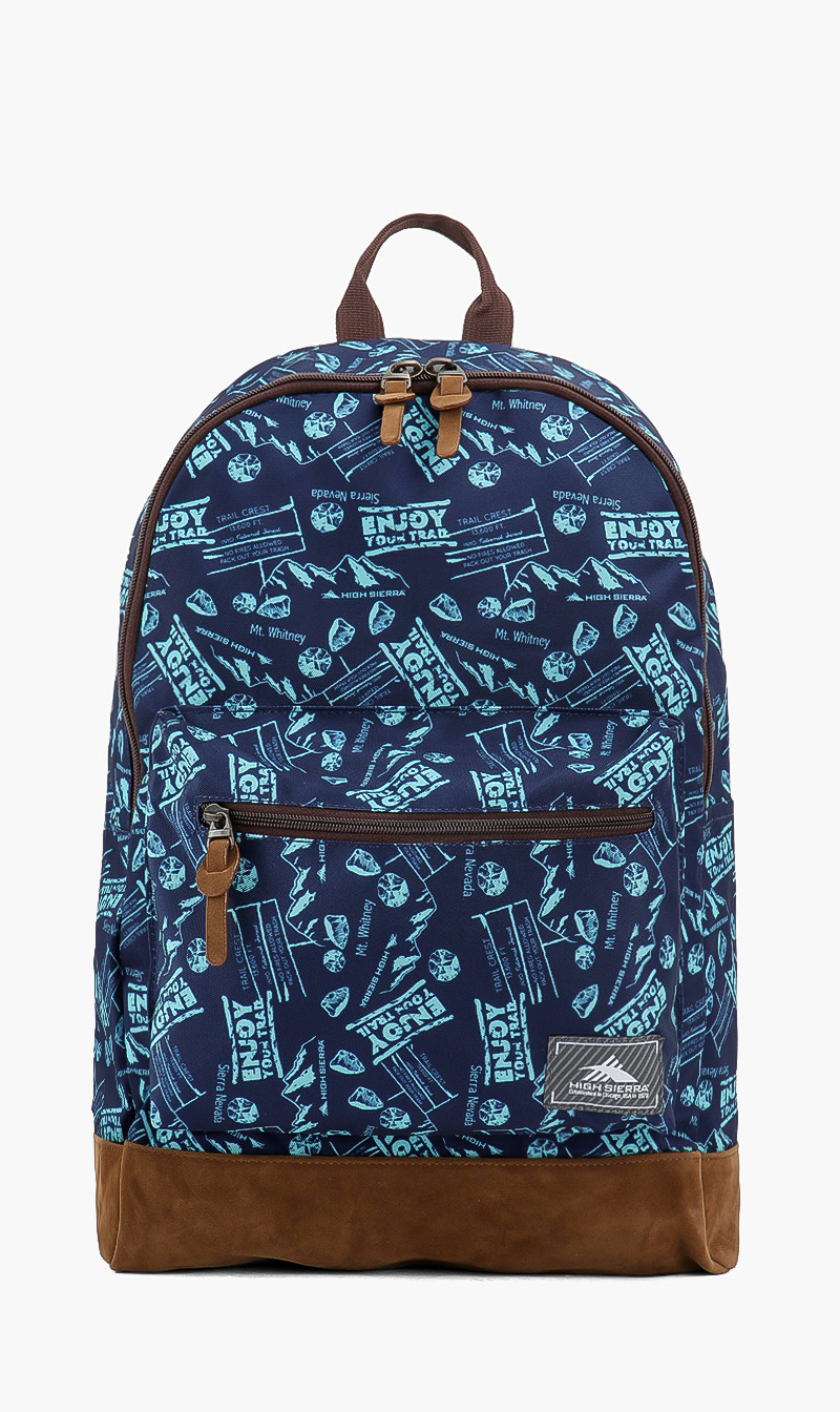 

Hs Urban Printed Backpack, Blue