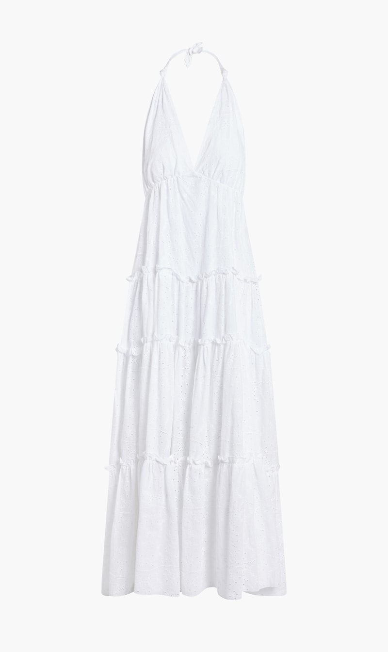 

Vilebrequin White Long Ruffed Dress for Women | The Deal Outlet