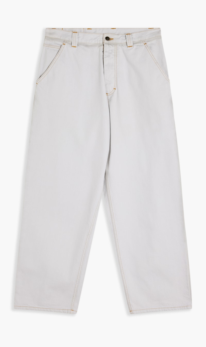 

Maison Margiela White Avp Stright Denim Ice Pants 5 Pockets for Women | The Deal Outlet