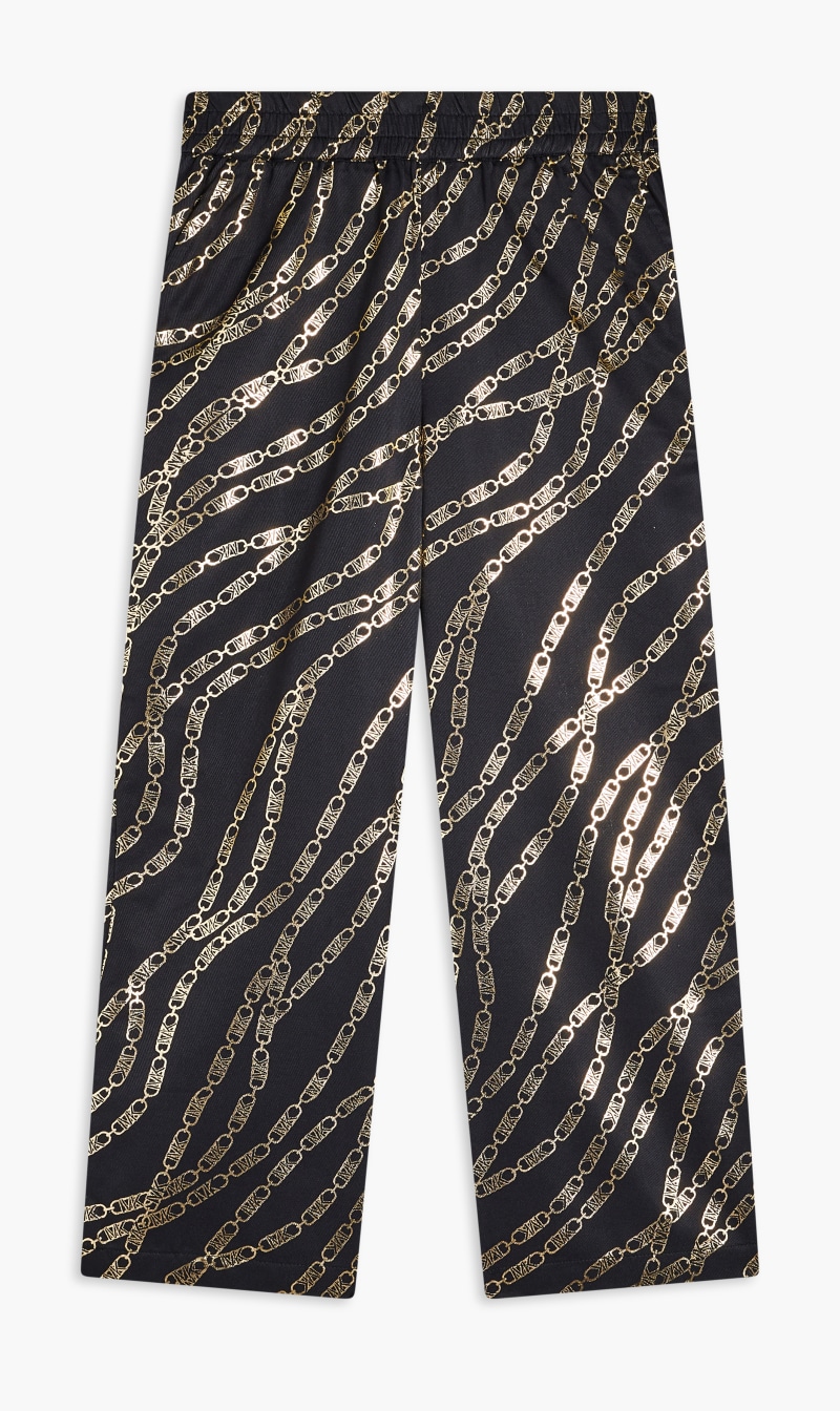 

Michael Kors Black Empire Print Elasticated Waistband Trousers for Girls | The Deal Outlet