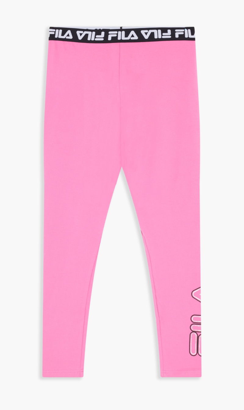 

Legging With Elastic Logo Tape Waist, Pink