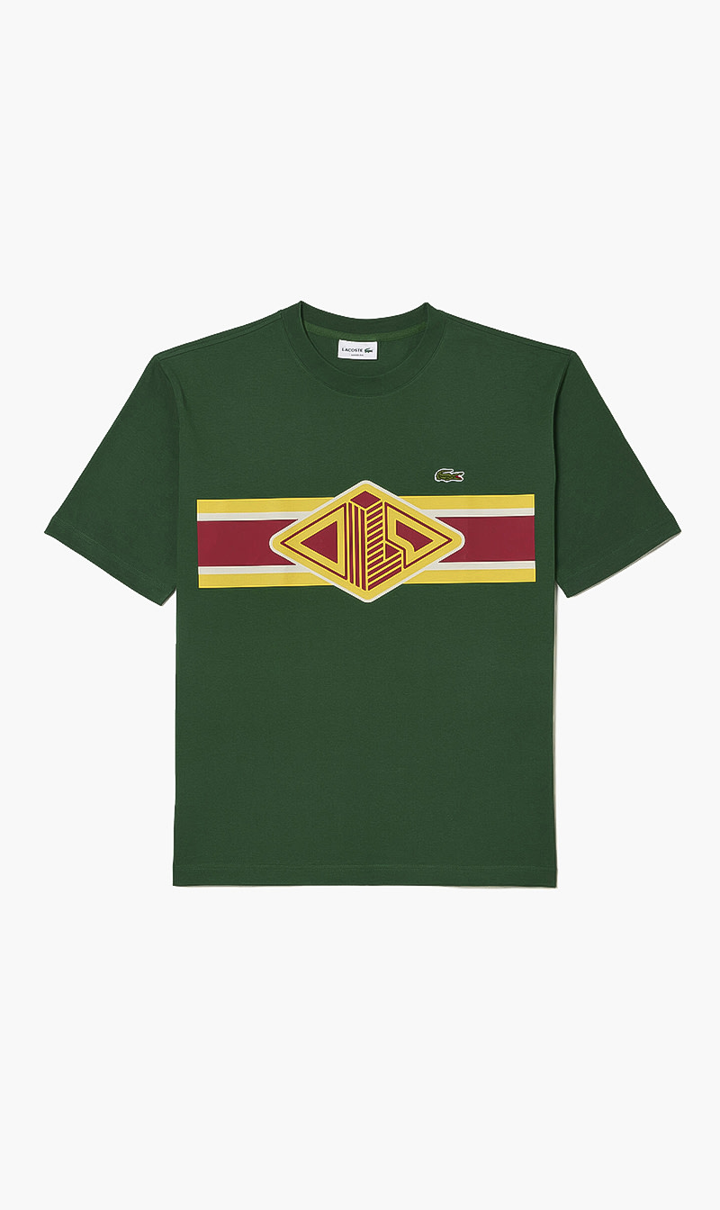 

Lacoste Green Loose Fit Logo Tshirt for Men | The Deal Outlet