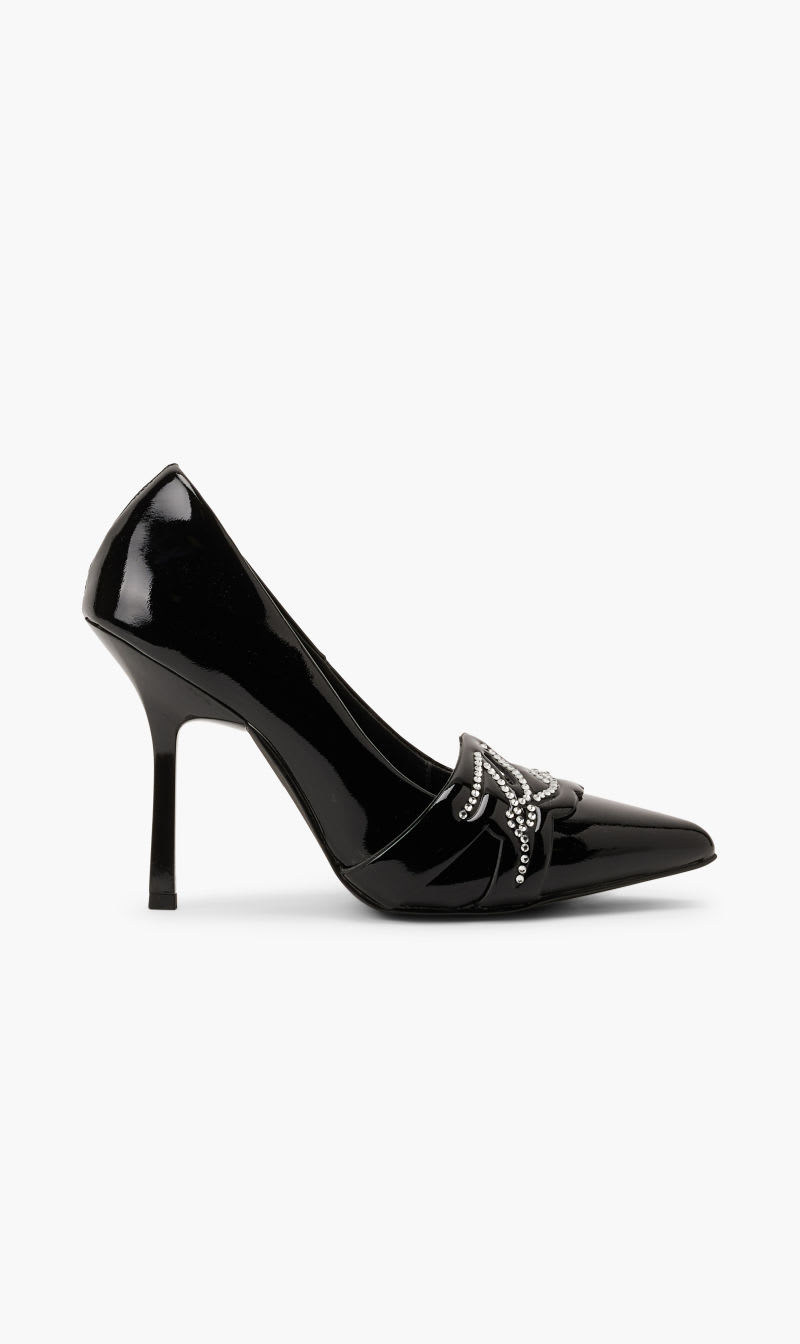 

Karl Lagerfeld Black Sarabande Signature Logo Court for Women | The Deal Outlet