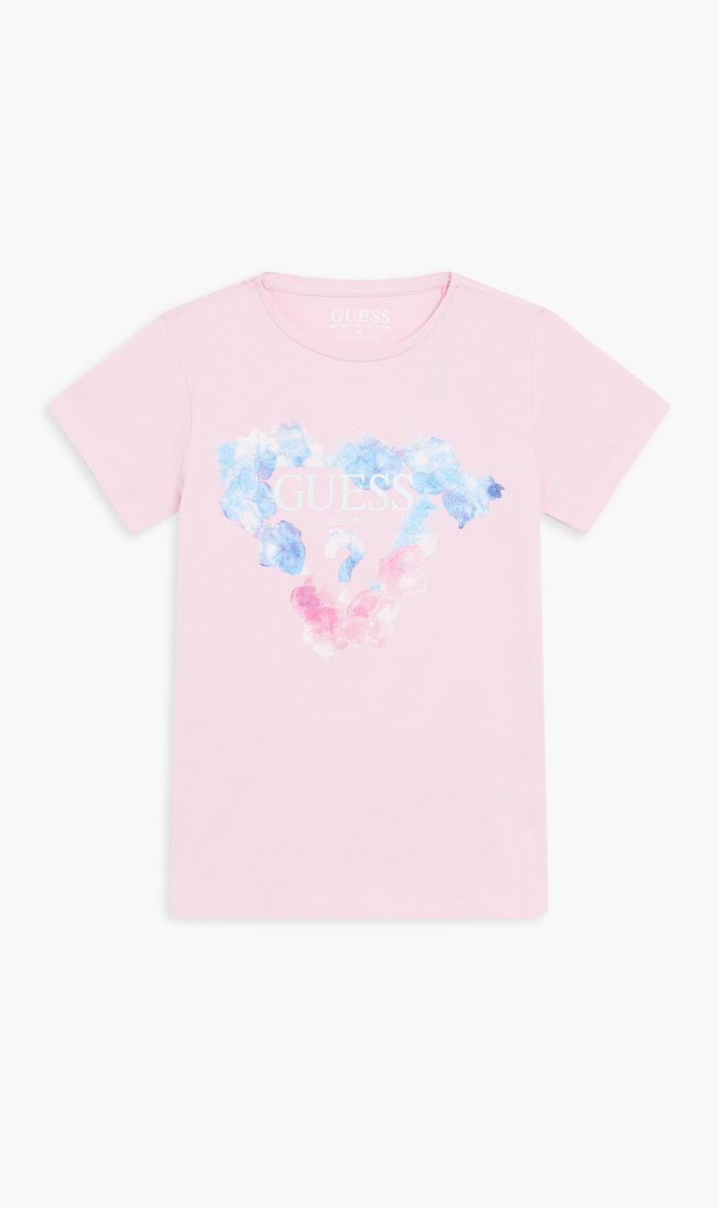 

Guess Pink Organic Light Stretch Jersey T-shirt for Girls | The Deal Outlet