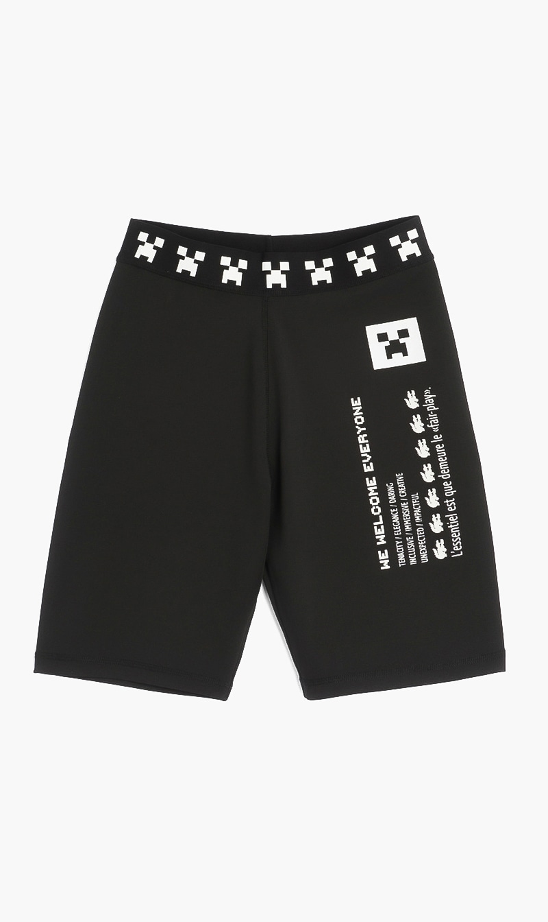 

Lacoste Black Classic Minecraft Logo Shorts for Women | The Deal Outlet