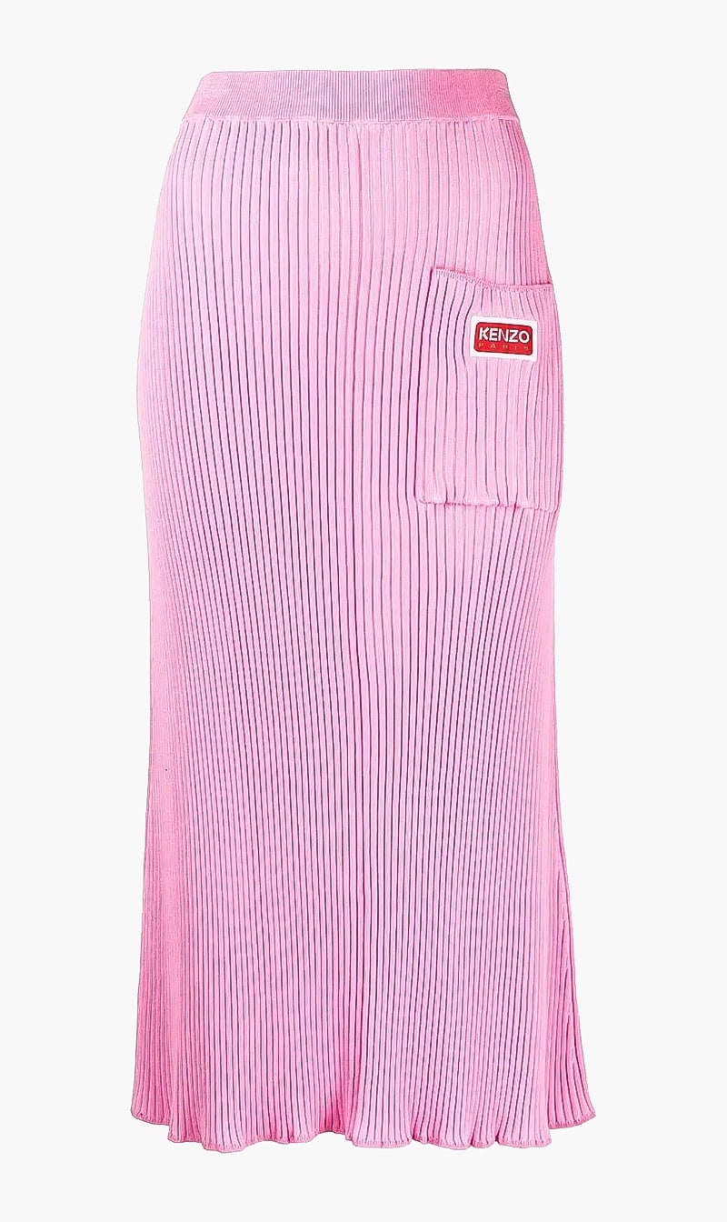 

Kenzo Pink Solid Flare Skirt for Women | The Deal Outlet