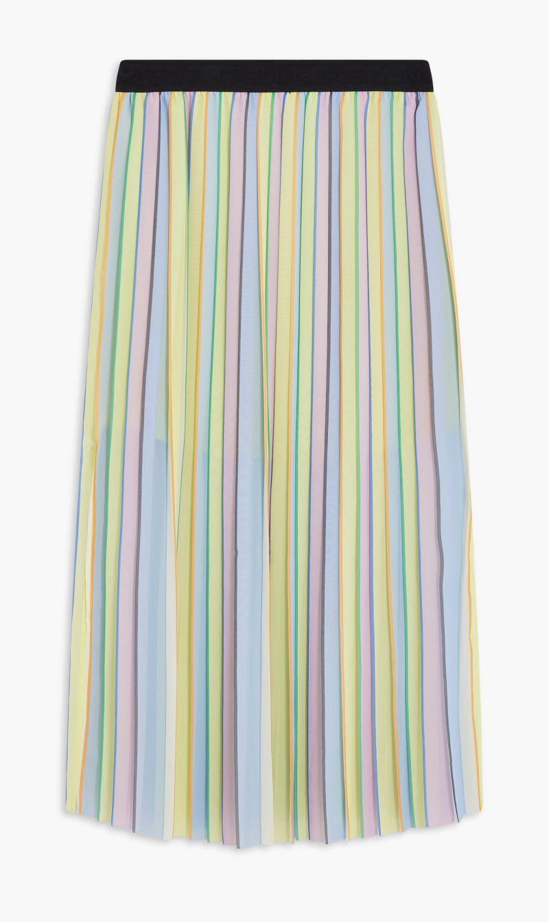 

Karl Lagerfeld Multi-color Stripe Pleated Skirt for Women | The Deal Outlet