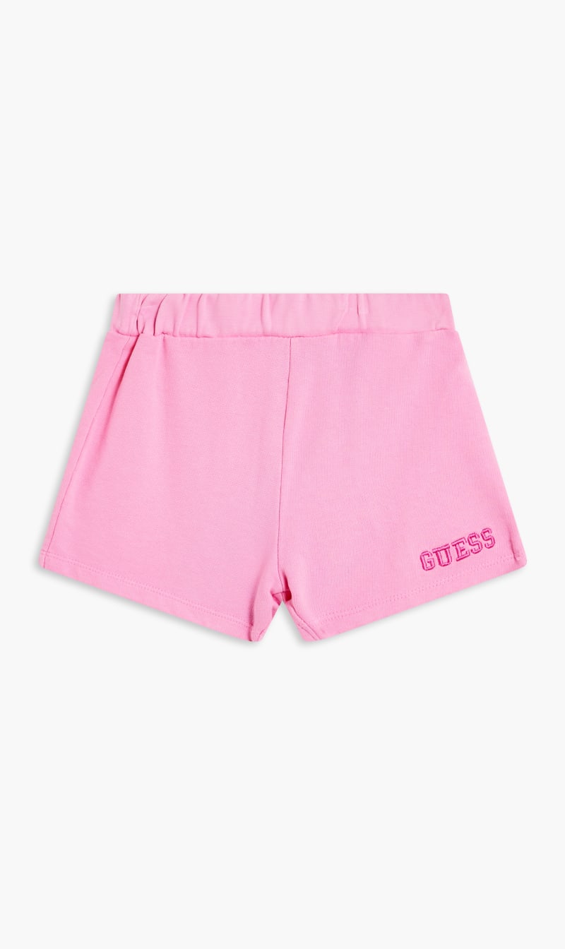 

Guess Pink French Terry Active Shorts for Girls | The Deal Outlet