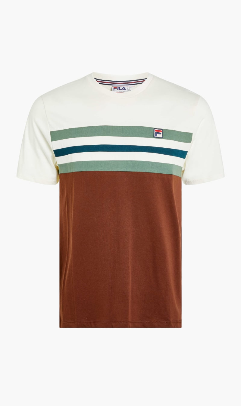 

Fila Brown Justin Cut & Sew Colour Blocked Tee for Men | The Deal Outlet