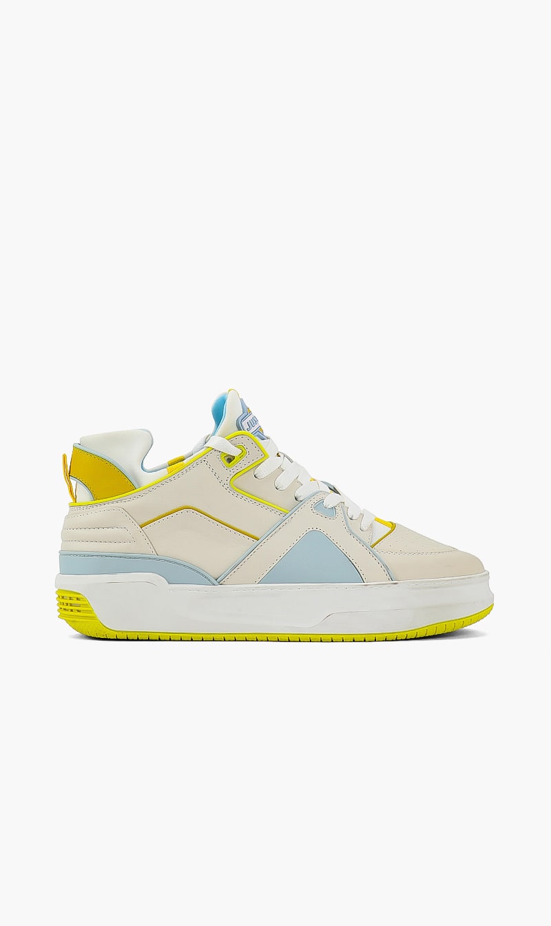 

Courtside Tennis Mid Sneakers, Yellow