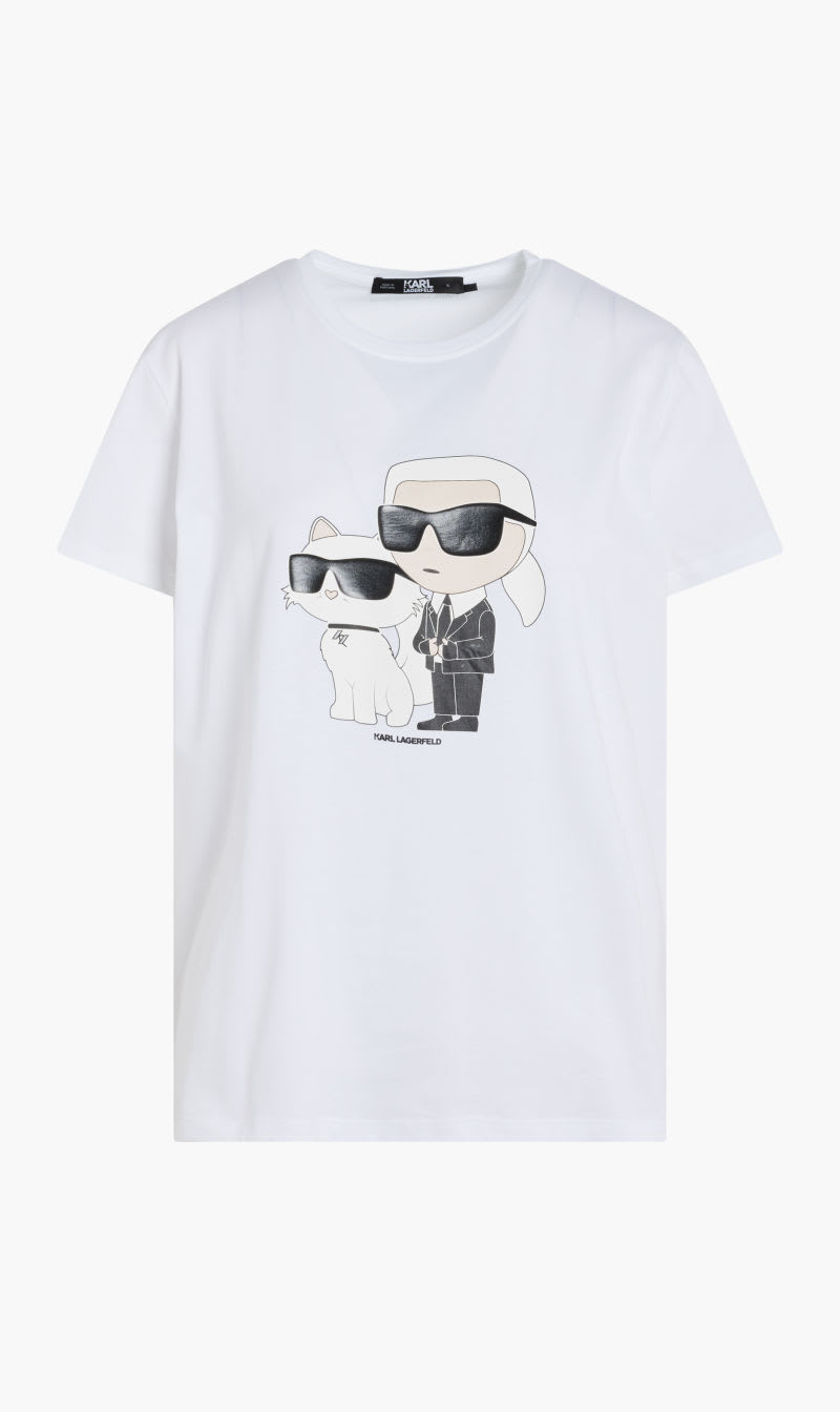 

Karl Lagerfeld White Ikonik 20 T-shirt for Women | The Deal Outlet