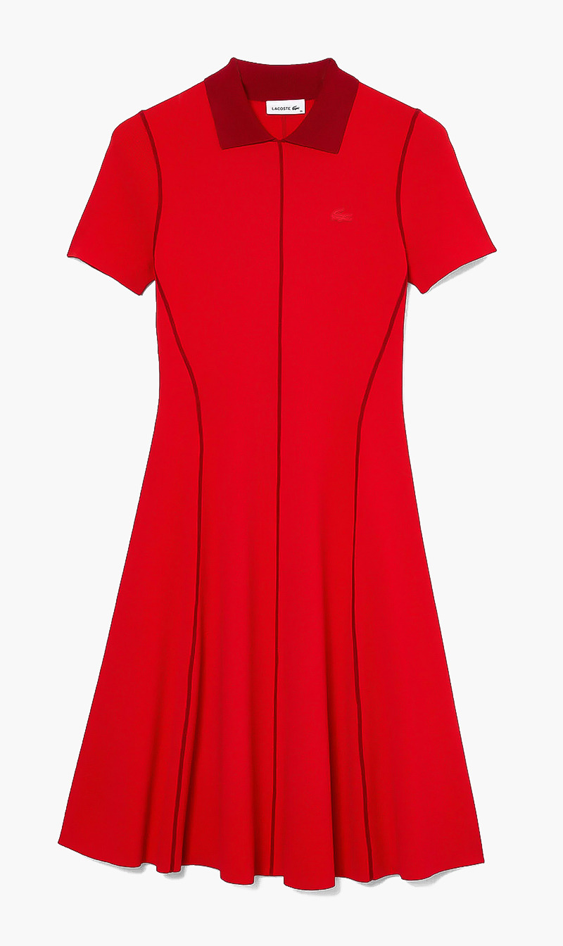 

Lacoste classic logo dress | the deal outlet, Red